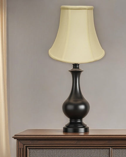 Ivory Monay Shantung Silk Bell Lamp Shade