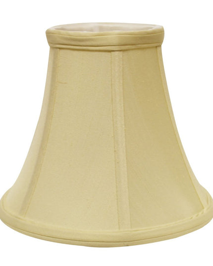 Antiqued White Monay Shantung Silk Bell Lamp Shade