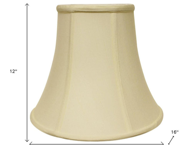 Ivory Monay Shantung Silk Bell Lamp Shade