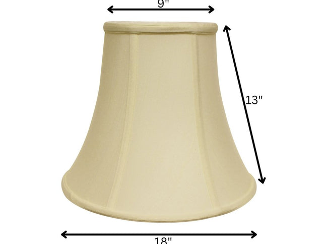 18" Ivory Premium Bell Monay Shantung Lampshade