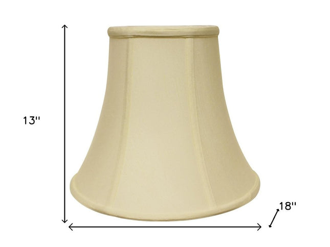 18" Ivory Premium Bell Monay Shantung Lampshade