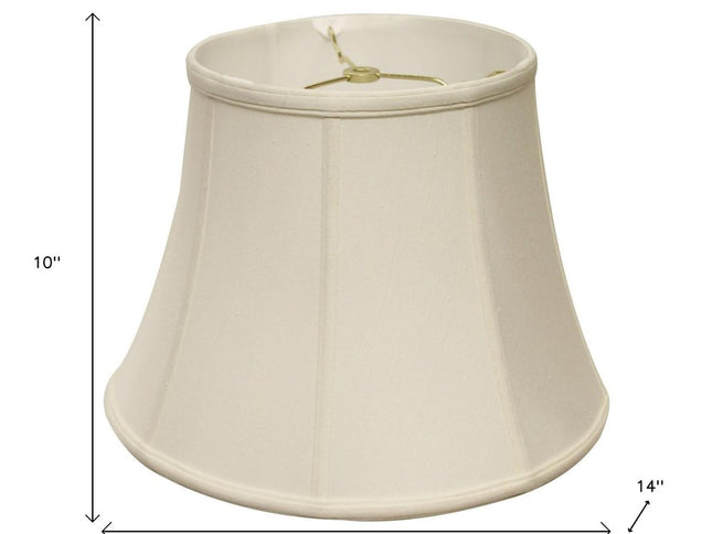 Off White Monay Shantung Silk Bell Lamp Shade