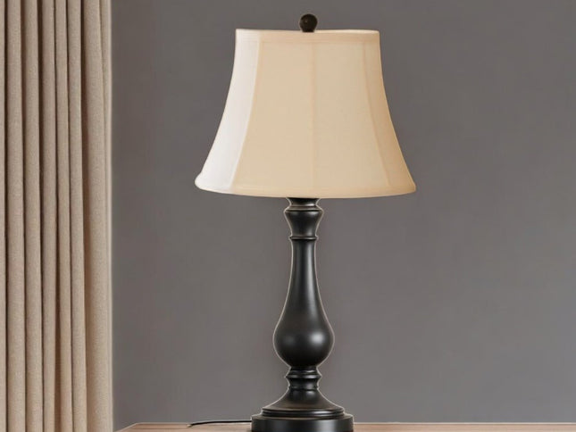 Off White Monay Shantung Silk Bell Lamp Shade