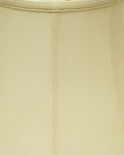 Antiqued White Monay Shantung Silk Bell Lamp Shade