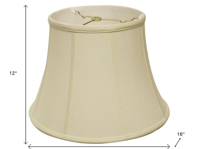 Ivory Monay Shantung Silk Bell Lamp Shade