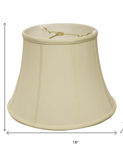 Ivory Monay Shantung Silk Bell Lamp Shade