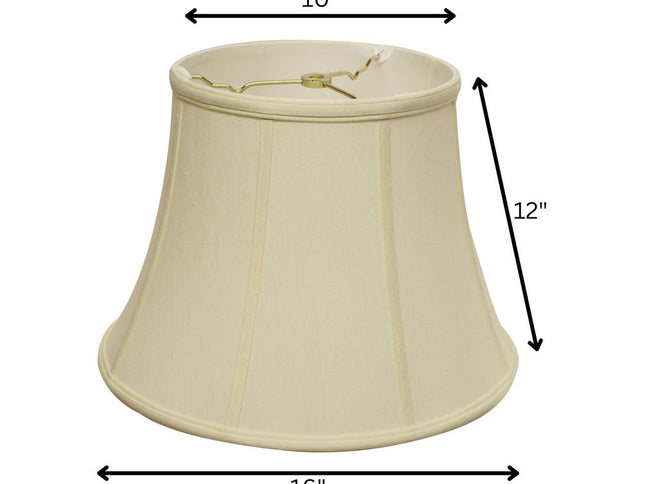 Ivory Monay Shantung Silk Bell Lamp Shade