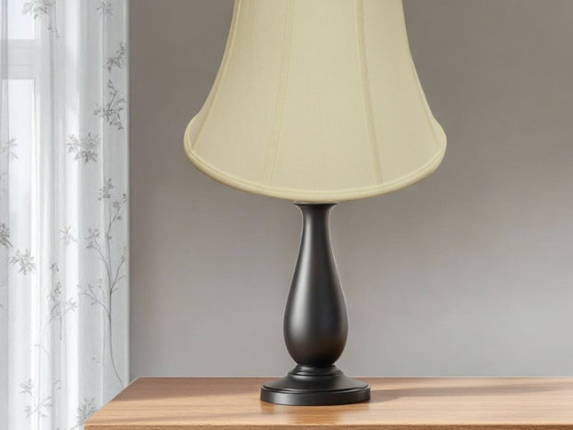 Ivory Monay Shantung Silk Bell Lamp Shade
