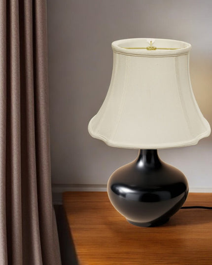 Cream Monay Shantung Silk Oval 17 Bottom