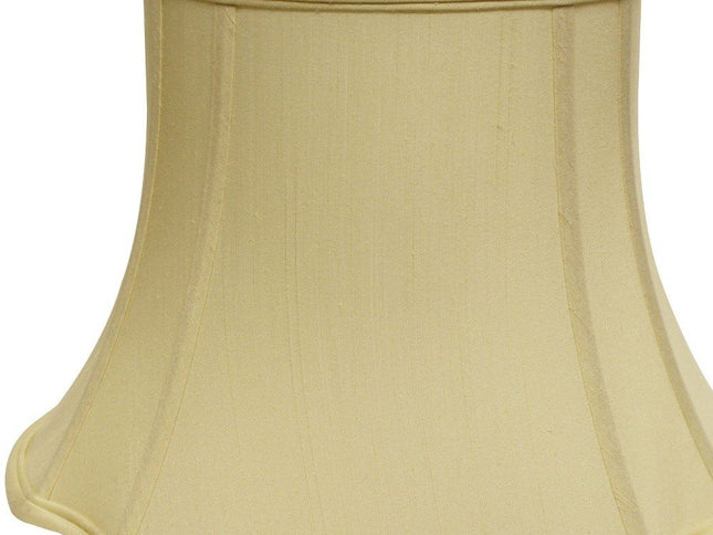 Antiqued White Monay Shantung Silk Oval Lamp Shade