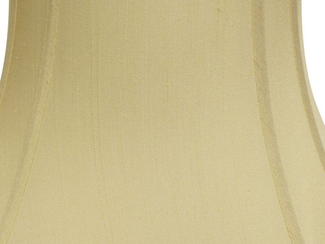 Antiqued White Monay Shantung Silk Oval Lamp Shade