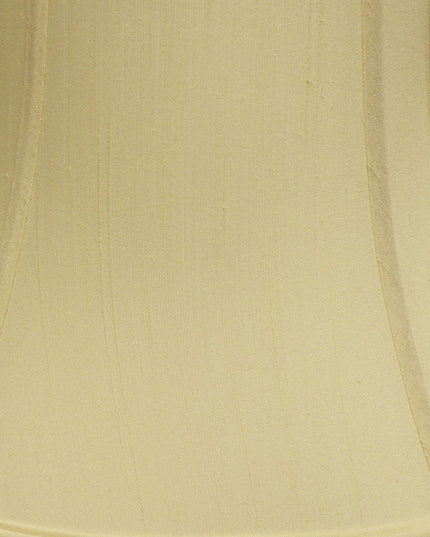 Antiqued White Monay Shantung Silk Oval Lamp Shade