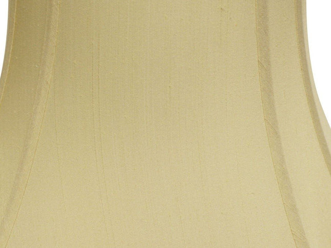 Antiqued White Monay Shantung Silk Oval Lamp Shade