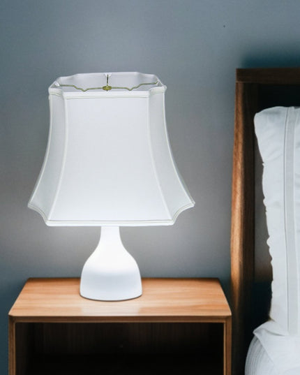 Snow Shantung Silk Lamp Shade