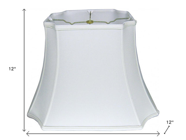 Snow Shantung Silk Lamp Shade
