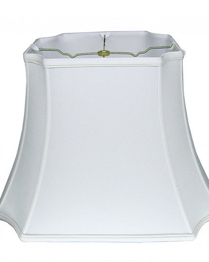 17" Snow Inverted Rectangle Shantung Lampshade