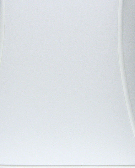 17" Snow Inverted Rectangle Shantung Lampshade