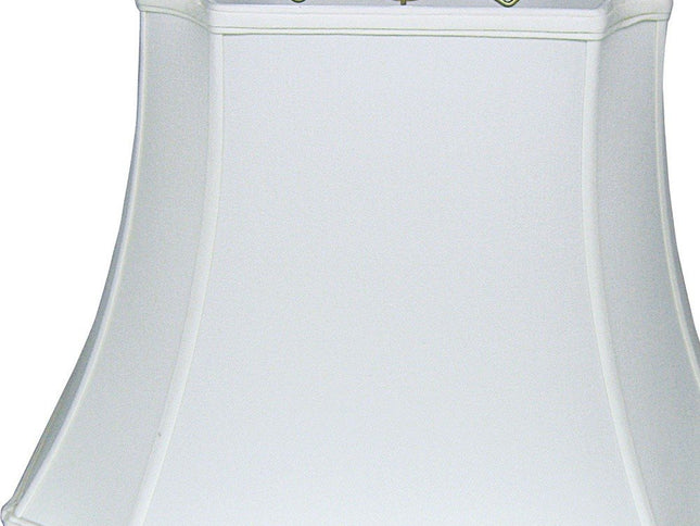 17" Snow Inverted Rectangle Shantung Lampshade