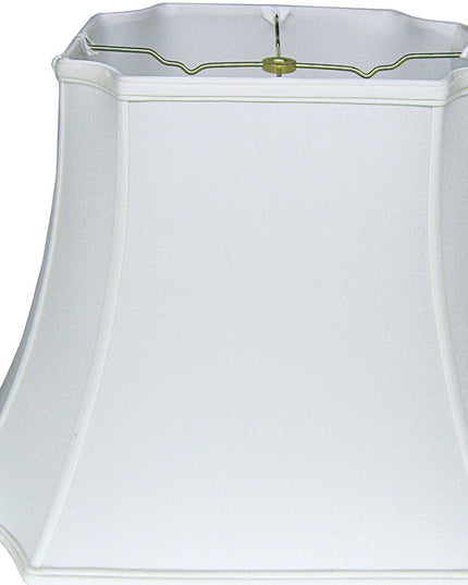 17" Snow Inverted Rectangle Shantung Lampshade