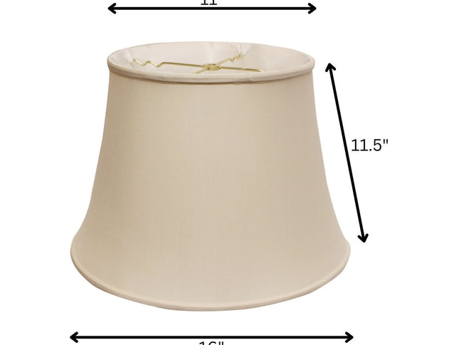 Champagne Pongee Silk Bell Lamp Shade