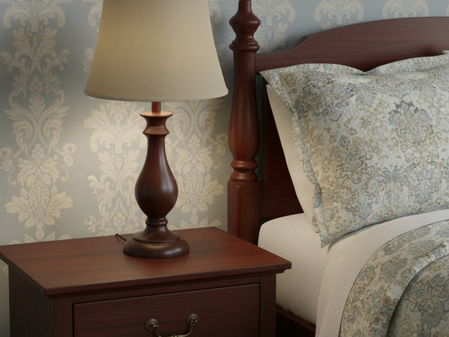 Brown Pongee Silk Bell Lamp Shade