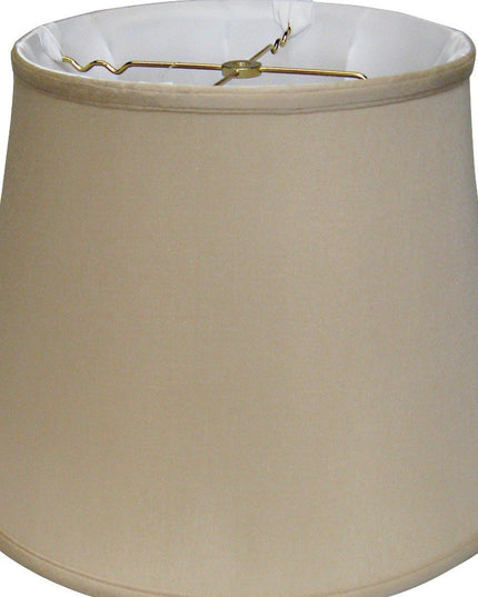 Brown Pongee Silk Bell Lamp Shade