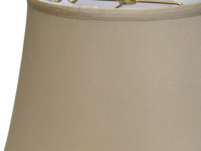 Brown Pongee Silk Bell Lamp Shade