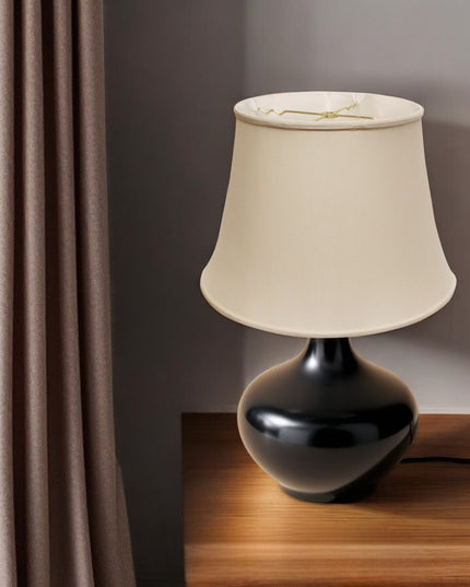 Champagne Pongee Silk Bell Lamp Shade