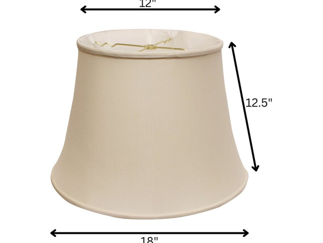 Champagne Pongee Silk Bell Lamp Shade