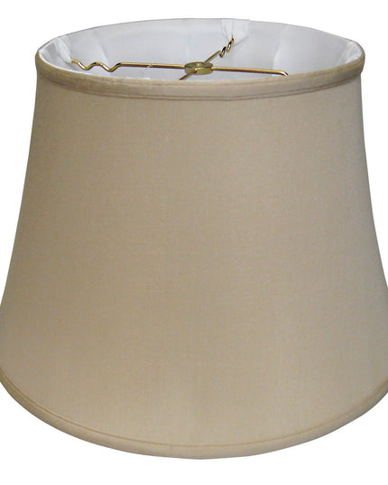 Brown Pongee Silk Bell Lamp Shade