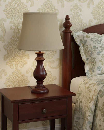 Brown Pongee Silk Bell Lamp Shade