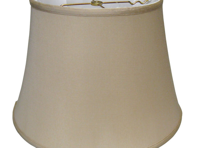 Brown Pongee Silk Bell Lamp Shade