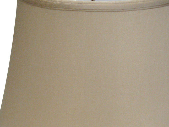 Brown Pongee Silk Bell Lamp Shade