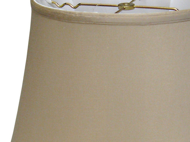 Brown Pongee Silk Bell Lamp Shade