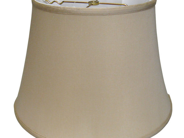 Brown Pongee Silk Bell Lamp Shade