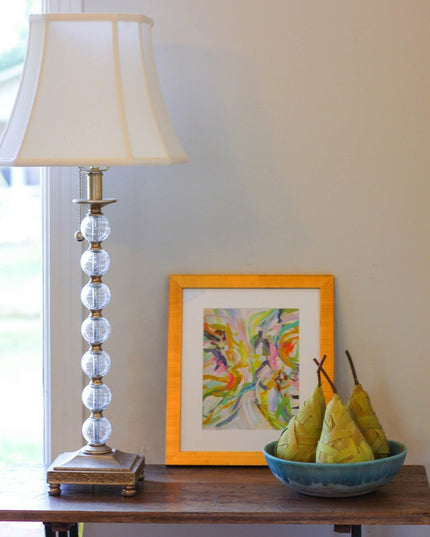 White Monay Shantung Silk Square Lamp Shade