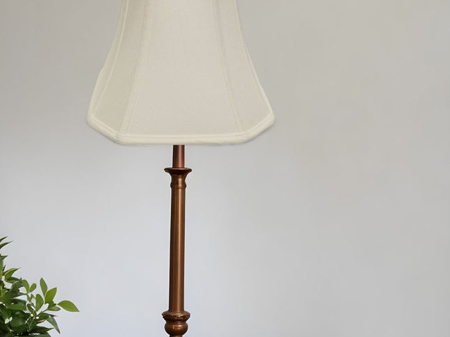 White Monay Shantung Silk Square Lamp Shade