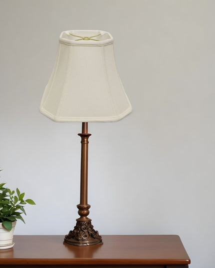 White Monay Shantung Silk Square Lamp Shade