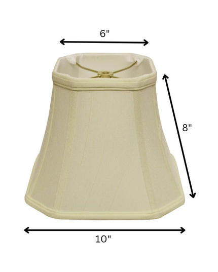 Ivory Monay Shantung Silk Square Lamp Shade