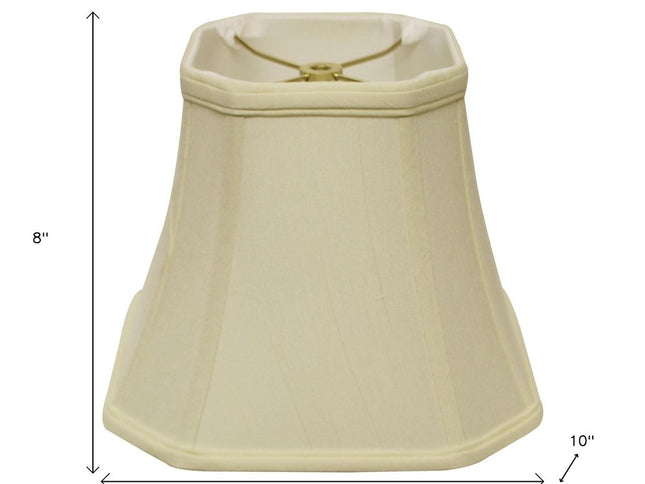 Ivory Monay Shantung Silk Square Lamp Shade
