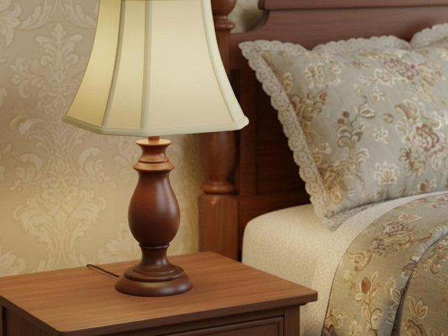 Ivory Monay Shantung Silk Square Lamp Shade