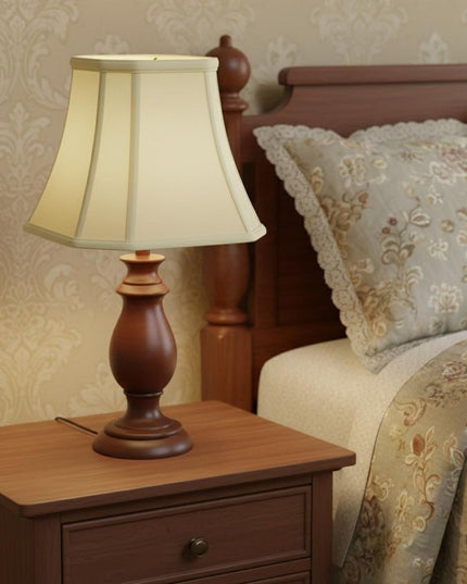 Ivory Monay Shantung Silk Square Lamp Shade