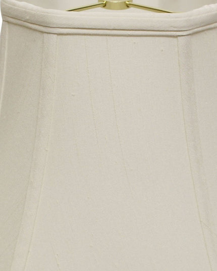 White Monay Shantung Silk Square Lamp Shade