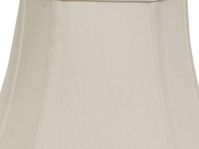 White Monay Shantung Silk Square Lamp Shade