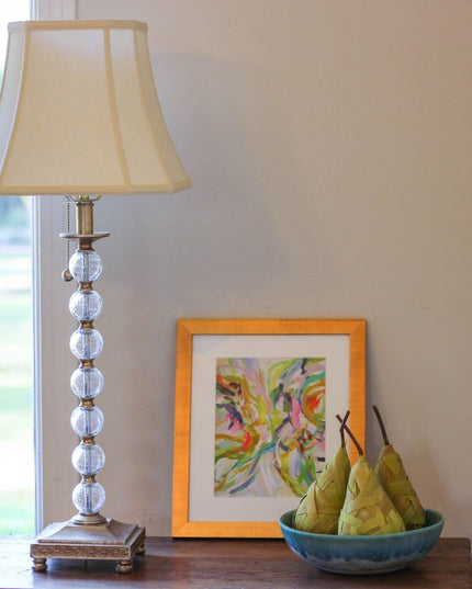 Ivory Monay Shantung Silk Square Lamp Shade