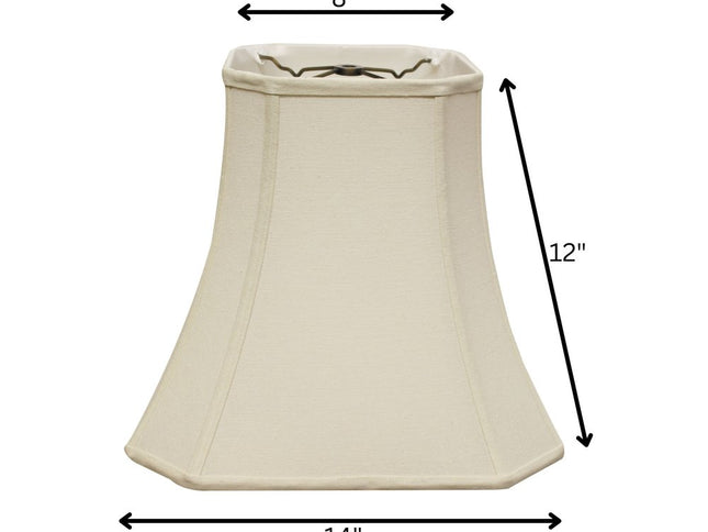 14" Inherent Slanted Square Bell Linen Lampshade