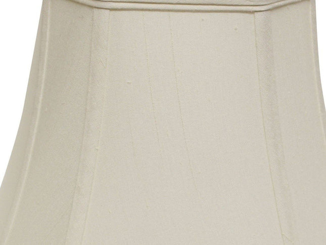 White Monay Shantung Silk Square Lamp Shade