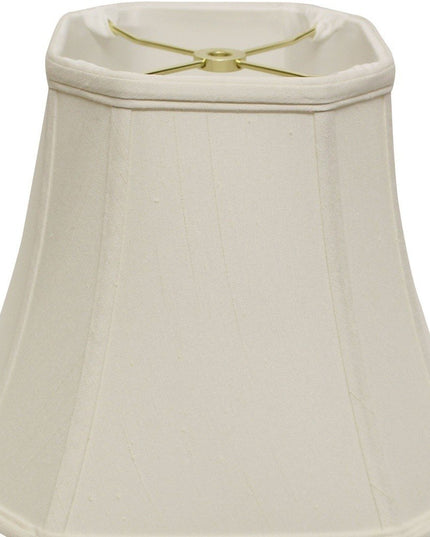 White Monay Shantung Silk Square Lamp Shade