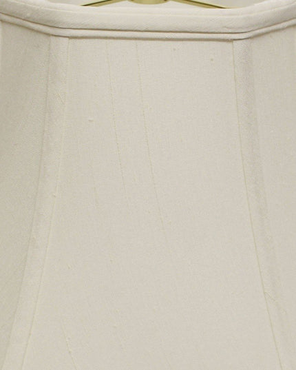 White Monay Shantung Silk Square Lamp Shade