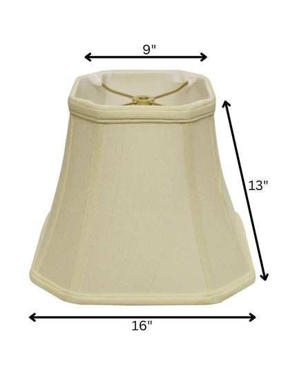 Ivory Monay Shantung Silk Square Lamp Shade